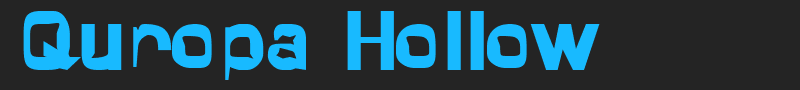 Quropa Hollow font